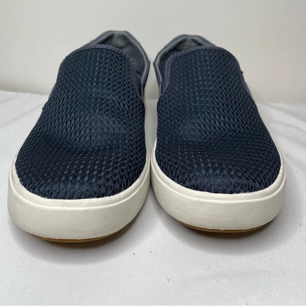 Olukai Men's Laeahi Kapa Slip On Shoe Size 7 Navy Blue Mesh Casual EUR 40